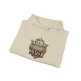 God Money Power Hoodie — Vintage Emblem Graphic Hooded Sweatshirt
