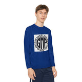 Youth Long Sleeve Tee — "GMP" Good Money Power Circular Logo