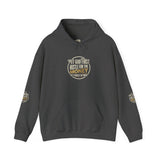 Money Vibes Hoodie — Gold Script Graphic Hooded Sweatshirt