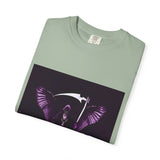 Angel Of Death- T-Shirt — Gothic Angel Wings Graphic Tee (Purple Reaper Design)