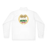 Quarter-Zip Pullover — "GMP God Money Power" Laurel Logo