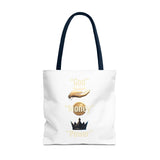 Inspirational 'God, Money, Power' Graphic Tote Bag