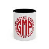 GMP 'God Money Power' Accent Coffee Mug — Red Logo 11/15oz