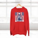 Patriotic 'God Money Power' Hoodie — Americana Flag Graphic Fleece Hoodie