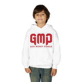 Youth Hoodie - GMP (God Money Power) Bold Red Graphic