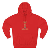 God Money Power Hoodie — Crown & Coin Vertical Graphic Fleece Hoodie