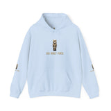 God • Money • Power Hoodie — Gold Block Logo Pullover