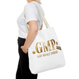 GMP "God Money Power" Gold Logo Tote Bag