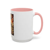 Coffee Mug - 'God Money Power' Pyramid Graphic Accent Mug (11/15oz)