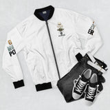God Money Power Bomber Jacket — Motivational Graphic Jacket