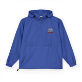 God Money Power- Black Packable Anorak Jacket — Small Chest Floral Logo