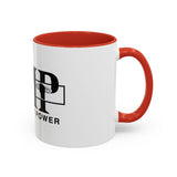 GMP "God Money Power" Accent Coffee Mug — Bold Black Scripture-Inspired Design (11/15oz)