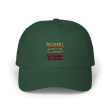 Dad Cap — "You Can Expect Better From Me But Respect My Power" Embroidered Statement Hat