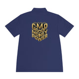 Men's Polo — Gold 3D 'GMP God Money Power' Chest & Back Logo