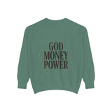 Sweatshirt — GOD MONEY POWER Bold Graphic Crewneck