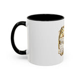 Coffee Mug — "God Money Power" Gold Emblem Accent Mug