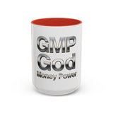 GMP God Money Power Chrome Accent Coffee Mug (11/15oz)