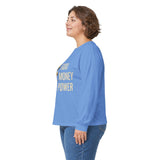 GMP Long Sleeve Tee — God Money Power Gold Graphic