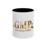 God Money Power (GMP) Accent Coffee Mug — Inspirational Religious Coffee Cup