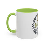 God Money Power Accent Coffee Mug — Inspirational Faith & Success Ceramic Mug (11/15 oz)
