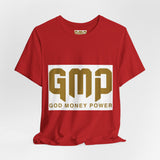 GMP "God Money Power" Graphic Tee — Inspirational Faith & Prosperity Shirt
