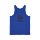 God Money Power Tank Top — Bold Inspirational Faith & Hustle Graphic Tank