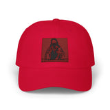 Dad Cap — Red Glitter Sacred Heart Embroidered Baseball Hat