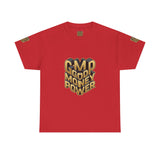 Money Power T-Shirt — Gold 3D "GMP Good Money Power" Graphic Tee