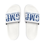 Men's Slide Sandals — 'GMP' God Money Power Logo Removable-Strap Pool Slides