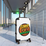 GMP God Money Power Suitcase — Bold Travel Carry-On with Retro Comic Logo