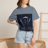 Angel Of Death- Reaper Angel Graphic T-Shirt – Dark Gothic Scythe Design
