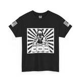T-Shirt — 'God Money Power' Retro Buddha Graphic Tee