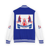 Letterman Jacket — Patriotic "God Money Power" Crest Varsity Jacket