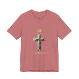 God Money Power Cross Tee — Christian Faith Graphic T‑Shirt