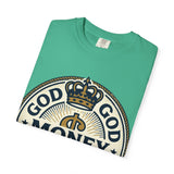 God Money Power T-Shirt — Crown Emblem Graphic Tee (God • Money • Power)