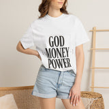 God Money Power T-Shirt — Bold Faith & Hustle Graphic Tee