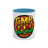 GMP God Money Power Coffee Mug – Bold Comic-Style Accent Mug (11/15oz)