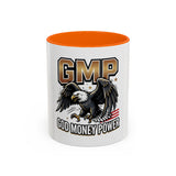 GMP ‘God Money Power’ Accent Coffee Mug - Bold Eagle Graphic 11/15oz