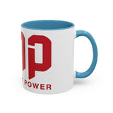 GMP Coffee Mug — Good Money Power Red Accent Ceramic Mug (11/15oz)
