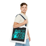 Tote Bag — Retro Neon "God Money Power" Graphic Tote