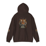 Tiger 'God Money Power' Hoodie – Bold Graphic Animal Print Pullover