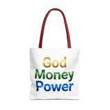 God Money Power Tote Bag — Inspirational Faith & Prosperity Canvas Tote