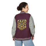Letterman Jacket — "GMP Good Money Power" Retro Varsity Jacket