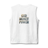 God Money Power Muscle Tank — Faith & Prosperity Graphic Tank Top