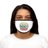 God, Money, Power Face Mask — Inspirational Rasta Colors Cotton Mask