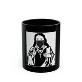Black Mug — Saint Illustration with Bandana Mask (11oz & 15oz)