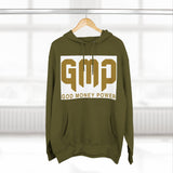 GMP Hoodie — "God Money Power" Bold Gold Graphic Fleece Pullover