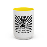 Coffee Mug — 'God Money Power' Bandana Jesus Black Accent Mug (11/15oz)