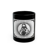 God Money Power Black Mug — Street Art Jesus Graphic Coffee Cup (11oz/15oz)
