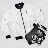 GMP "God Money Power" Bomber Jacket - Religious Cross Graphic